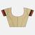 Beige woven cotton silk saree with blouse