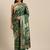 Green Woven Silk Blend Saree With Blouse