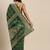 Green Woven Silk Blend Saree With Blouse