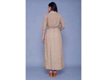 Brown printed rayon kurtas-and-kurtis 3