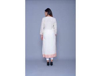 Cream printed satin kurtas-and-kurtis 2