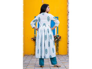 White printed cotton kurtas-and-kurtis 2