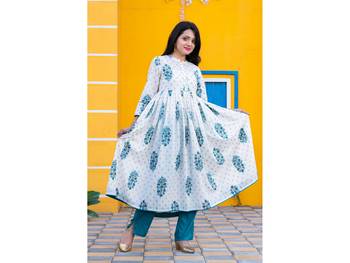 White printed cotton kurtas-and-kurtis 4