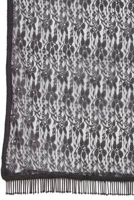 Black woven net saree with blouse 5