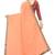 Peach woven silk saree with blouse