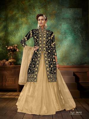 Black embroidered velvet salwar 2