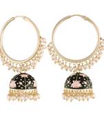 Traditional Handcrafted Enamelled Jhumki Earrings for Women/Girls 