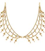 I Jewels Long Pearl hair chain Accessories For Earrings (E2797)