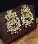 Kundan & Pearl Traditional Handcrafted Earrings (E2793M)