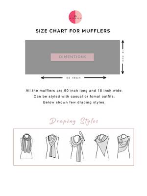 Turmeric Woollen Embroidered Muffler 7