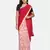 Pink printed Georgette saree with blouse