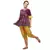 Deep Purple khadi embroidered kedia and tulip pants