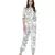 Printed Art Crepe Top with Jogger Pant for Women