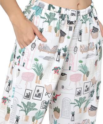 PS Pret by Payal Singhal White Colour Printed Art Crepe Top with Jogger Pant 5