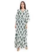 PS Pret by Payal Singhal Cream Colour Printed Art Crepe Kaftan