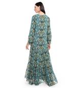 Payal Singhal Printed Art Georgette Tiered Dress for Women