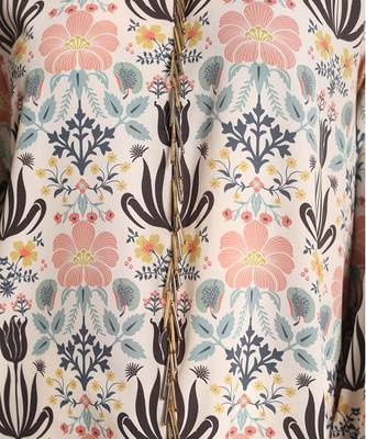 PS Pret by Payal Singhal Cream Colour Printed Art Crepe Tunic 3