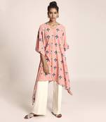 Printed Art Crepe Kaftaan for Women