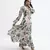 Payal Singhal Embroidered Printed Art Georgette Tiered Dress for Women