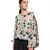 Printed Art Georgette Top with Drawstring Details for Women