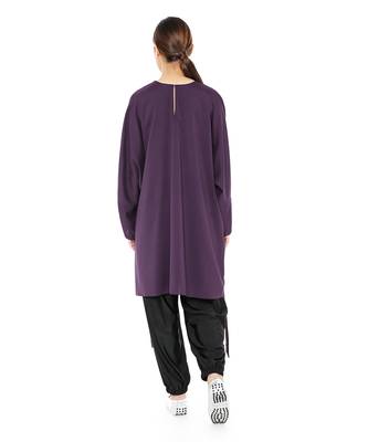 PS Pret by Payal Singhal Purple Colour Thick Georgette High-Low Kaftan Tunic 3