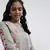 Printed Art Georgette Frill Hem Tunic for Women