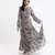 Printed Art Georgette Tiered Dress for Women