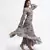 Printed Art Georgette Tiered Dress for Women