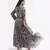 Printed Art Georgette Tiered Dress for Women