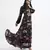 Printed Art Georgette Tiered Dress for Women