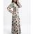 Printed Art Georgette Tiered Dress for Women