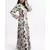 Printed Art Georgette Tiered Dress for Women