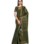 Women's Mysore silk Crepe Saree with Blouse Piece