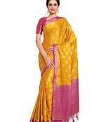 Women's Mysore silk Crepe Saree with Blouse Piece