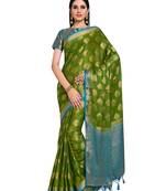 Women's Mysore silk Crepe Saree with Blouse Piece