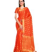 Women's Mysore silk Crepe Saree with Blouse Piece