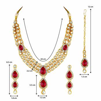 Traditional Kundan Necklace Set for Women  5