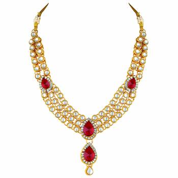 Traditional Kundan Necklace Set for Women  6