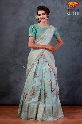 Shivangi Chanderi Digital Print  Langa Voni  1