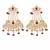 Gold Plated Traditional Kundan & Pearl Dangler Drop Paasa Earrings For Women
