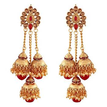 Pearl Jhumki Earrings For Women 5