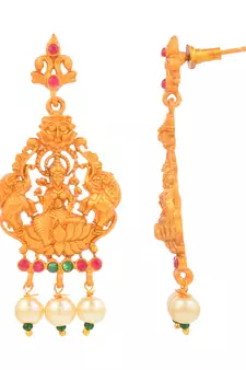 Golden south-indian-temple jewellery set