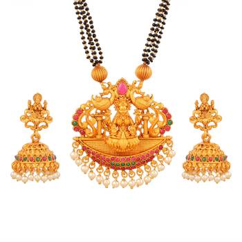 Gold Plated South-Indian-Temple-Jewellery Set 3