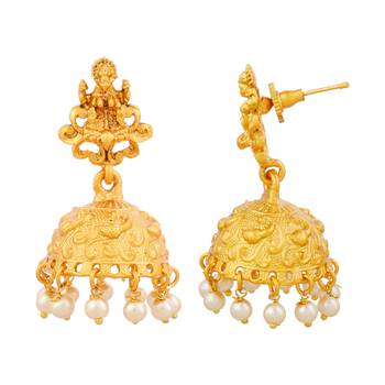 Golden south-indian-laxmi temple jewellery set 4