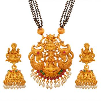Gold Plated South-Indian-Temple-Jewellery Set 3