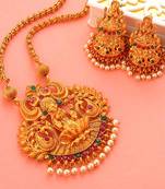 Gold Plated South-Indian-Temple Jewellery Set