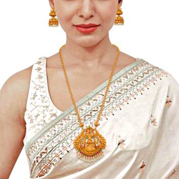 Gold Plated South-Indian-Temple Jewellery Set 2