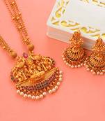 Traditional Laxmi Inspired South-Indian-Temple-Jewellery Set