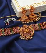 Traditional South-Indian-Temple-Jewellery Choker Set