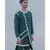 COTTON X LINEN IN GREEN KURTA